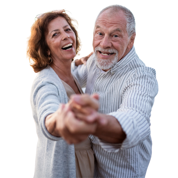 Happy Seniour Couple Dancing in Lehi, UT